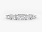 Load image into Gallery viewer, Vintage Stackable Moissanite Wedding Band