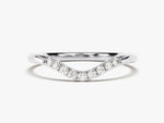Load image into Gallery viewer, U-curved Moissanite Wedding Band