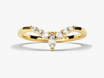 Load image into Gallery viewer, Vintage Marquise Tipped Moissanite Wedding Band