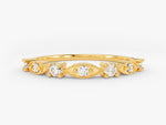 Load image into Gallery viewer, Vintage Stackable Moissanite Wedding Band