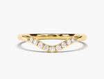 Load image into Gallery viewer, U-curved Moissanite Wedding Band