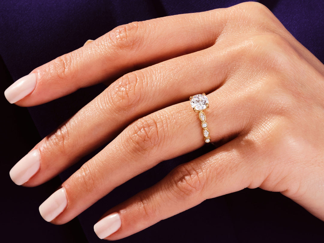 yellow gold ring guard