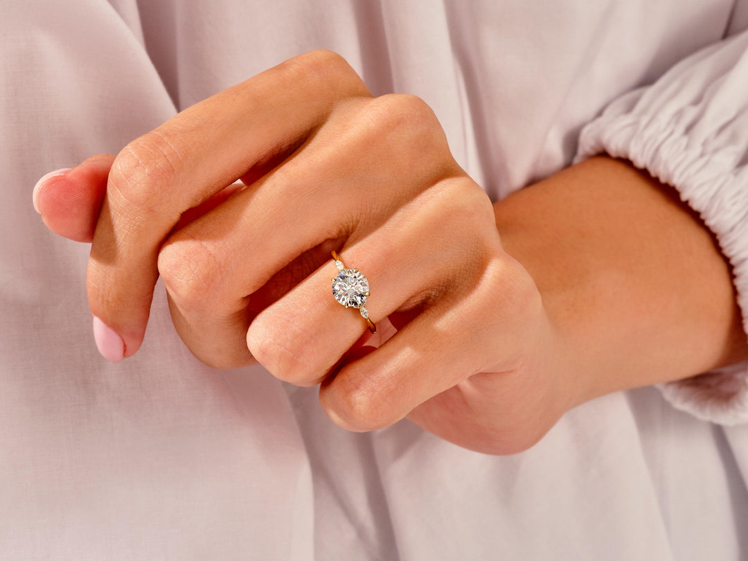 solitaire diamond ring gold